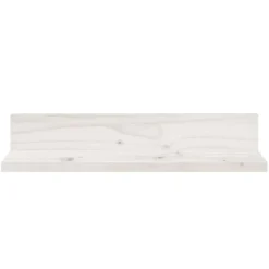 vidaXL Estantes de pared 2 uds madera maciza de pino 50x11x9 cm Blanco Sale