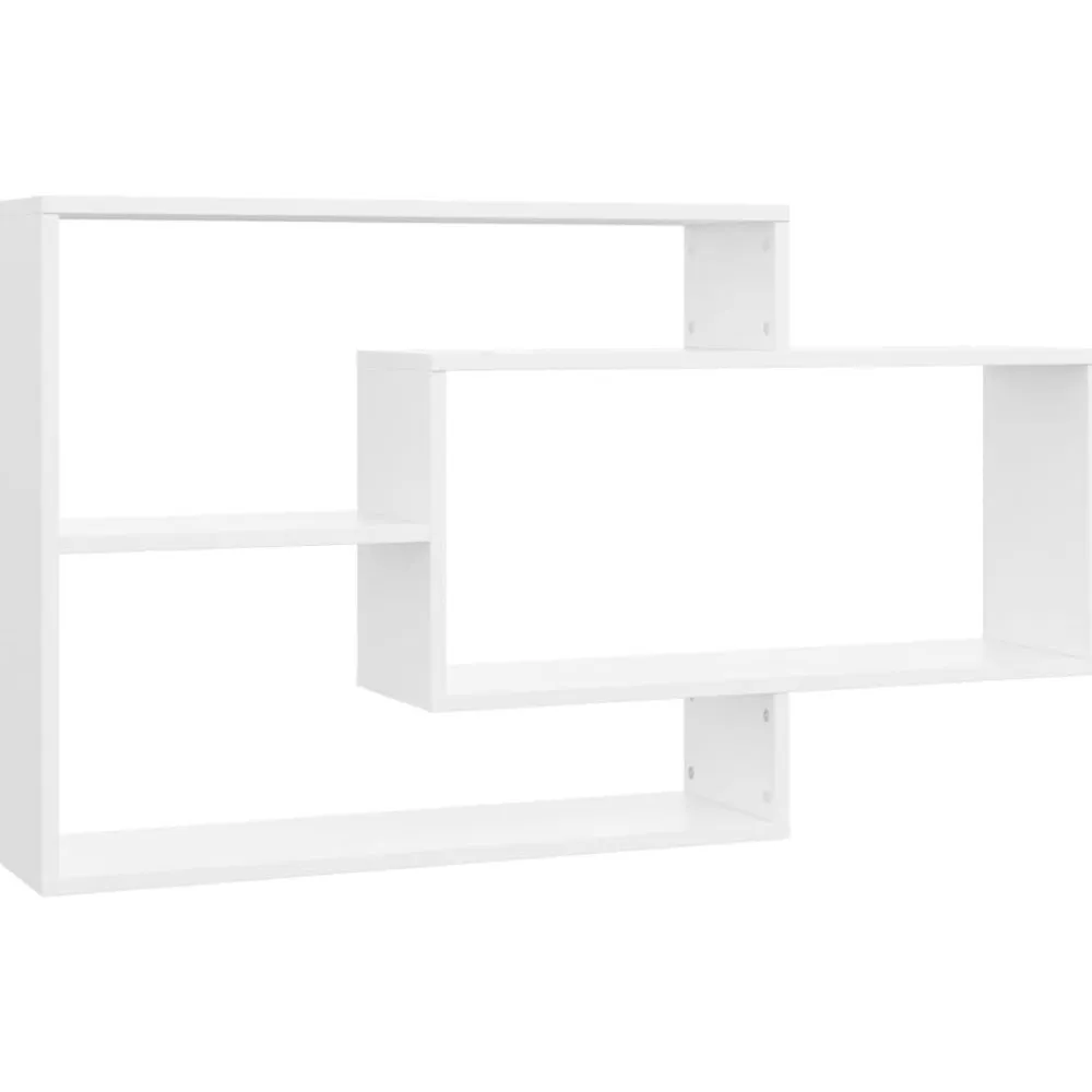 vidaXL Estanterías-Estantes de pared de madera contrachapada 104x20x58,5 cm