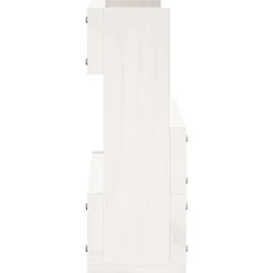 vidaXL Productos Del Hogar-Estantes de zapatos de pared 2 uds madera pino 59x9x23cm