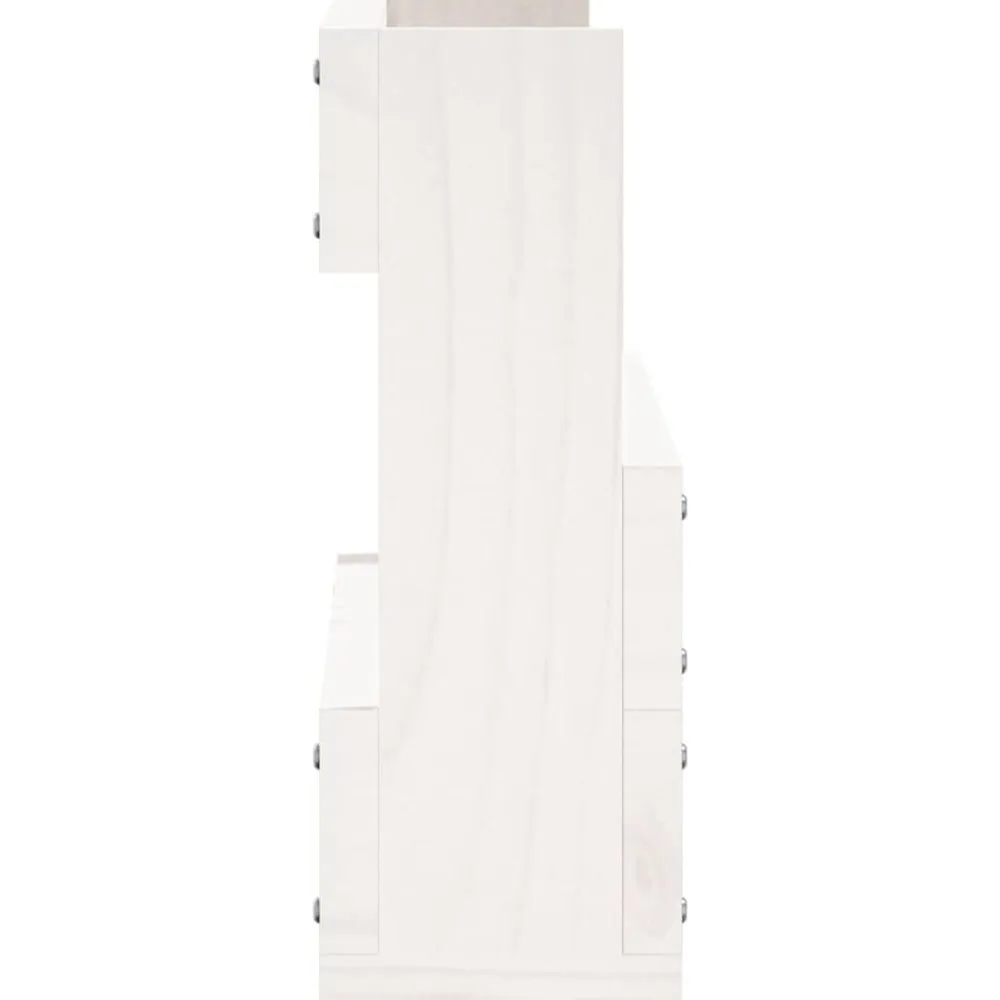 vidaXL Productos Del Hogar-Estantes de zapatos de pared 2 uds madera pino 59x9x23cm