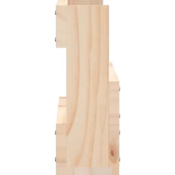 vidaXL Estantes para zapatos de pared 2 uds madera de pino 59x9x23 cm Natural Discount