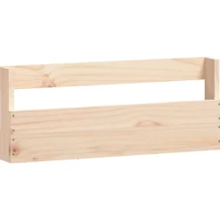 vidaXL Estantes para zapatos de pared 2 uds madera de pino 59x9x23 cm Natural Discount