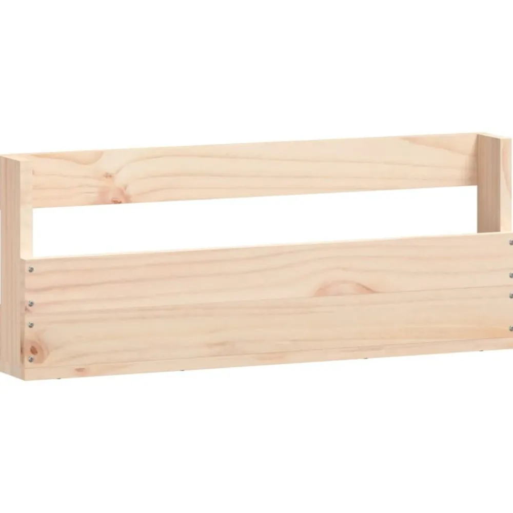 vidaXL Estantes para zapatos de pared 2 uds madera de pino 59x9x23 cm Natural Discount
