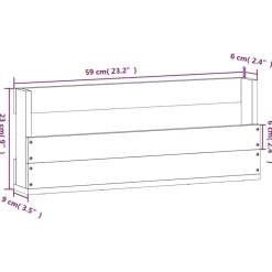 vidaXL Estantes para zapatos de pared 2 uds madera de pino 59x9x23 cm Natural Discount