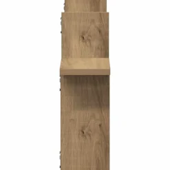 vidaXL Estantes pared 2 uds madera ingeniería artisian 38x12x38 cm Roble Clearance