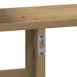 vidaXL Estantes pared 2 uds madera ingeniería artisian 38x12x38 cm Roble Clearance