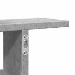 vidaXL Estanterías-Estantes pared 2 uds madera ingeniería gris hormigón 38x12x38cm