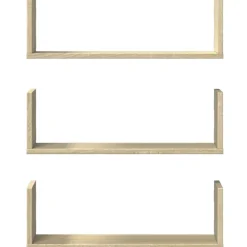 vidaXL Estanterías-Estantes pared 2 uds madera ingeniería 58x18x18 cm
