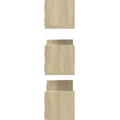 vidaXL Estanterías-Estantes pared 2 uds madera ingeniería 58x18x18 cm