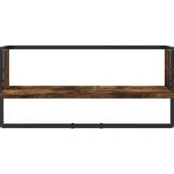 vidaXL Estanterías-Estantes pared barras 6 pzas madera de ingeniería
