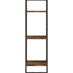 vidaXL Estanterías-Estantes pared barras 6 pzas madera de ingeniería