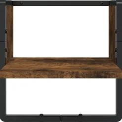 vidaXL Estanterías-Estantes pared barras 6 pzas madera de ingeniería