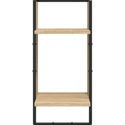 vidaXL Estantes pared con barras 4 pzas madera ingeniería Roble Sonoma Sale