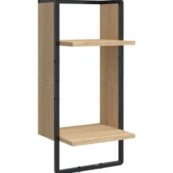 vidaXL Estantes pared con barras 4 pzas madera ingeniería Roble Sonoma Sale