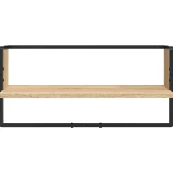 vidaXL Estantes pared con barras 4 pzas madera ingeniería Roble Sonoma Sale