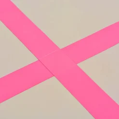 vidaXL Esterilla inflable de gimnasia con bomba 300x100x10 cm PVC Rosa Discount
