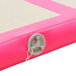 vidaXL Esterilla inflable de gimnasia con bomba 300x100x10 cm PVC Rosa Discount