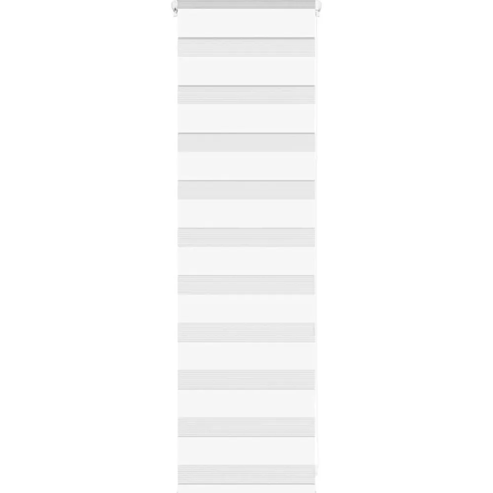 vidaXL Estor cebra 40x100 cm tejido ancho 35,9 cm poliéster Blanco Online