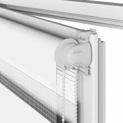 vidaXL Estor cebra 40x100 cm tejido ancho 35,9 cm poliéster Blanco Online