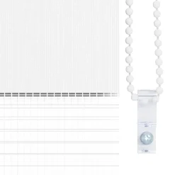 vidaXL Estor cebra 40x100 cm tejido ancho 35,9 cm poliéster Blanco Online