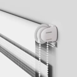 vidaXL Estor cebra 40x100 cm tejido ancho 35,9 cm poliéster Blanco Online
