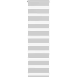 vidaXL Estor cebra 40x100cm tejido ancho 35,9 cm poliéster Gris claro Clearance