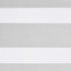vidaXL Estor cebra 40x100cm tejido ancho 35,9 cm poliéster Gris claro Clearance