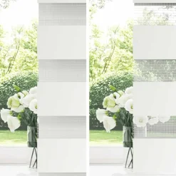 vidaXL Estor cebra 40x100cm tejido ancho 35,9 cm poliéster Gris claro Clearance