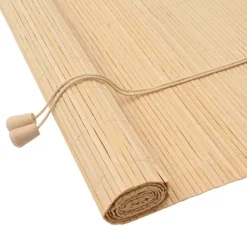 vidaXL Estor enrollable con cortinas eza 60 x 160 cm Bambú Natural Best