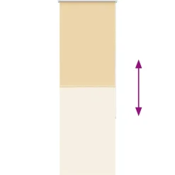 vidaXL Decoración-Estor Enrollable Opaco 40x130 cm Tela Ancho 35,7 cm