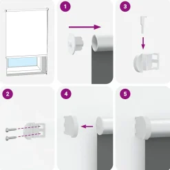 vidaXL Decoración-Estor Enrollable Opaco 150x175 cm Tela Ancho 146,6cm