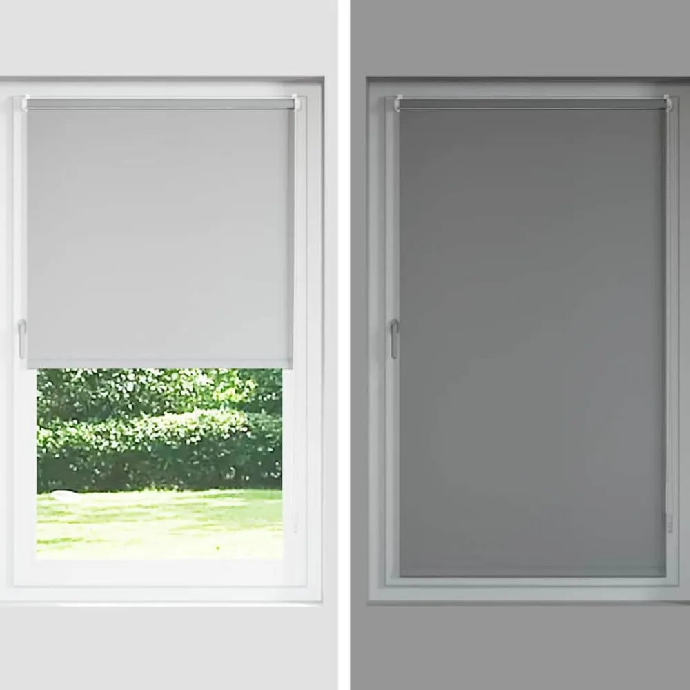vidaXL Estor Enrollable Opaco color 40x130 cm Tela Ancho 35,7 cm Café New