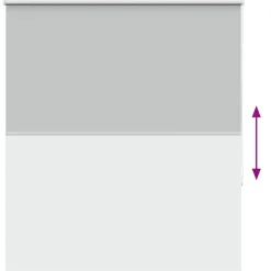 vidaXL Decoración-Estor Enrollable Opaco 120x150 cm Tela Ancho 116,6cm