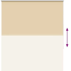 vidaXL Decoración-Estor Enrollable Opaco 130x150 cm Tela Ancho 126,6 cm