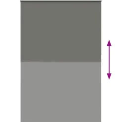 vidaXL Estor Enrollable Opaco 165x210 cm Tela Ancho 161,6 cm Gris Hot