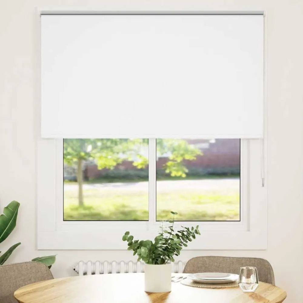 vidaXL Decoración-Estor Enrollable Opaco 125x130 cm Tela Ancho 121,6 cm