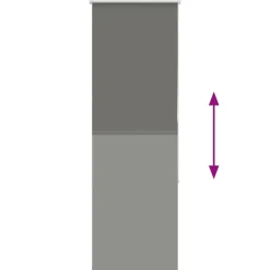 vidaXL Decoración-Estor Enrollable Opaco 40x130 cm Tela Ancho 35,7 cm