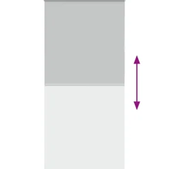 vidaXL Estor Enrollable Opaco 110x230 cm Tela Ancho 105,7cm Gris claro