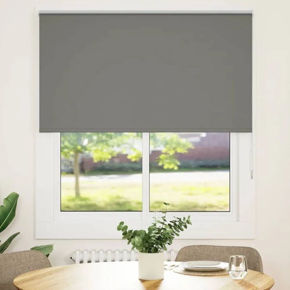 vidaXL Decoración-Estor Enrollable Opaco 140x130 cm Tela Ancho 136,6 cm