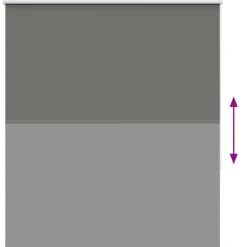 vidaXL Decoración-Estor Enrollable Opaco 140x130 cm Tela Ancho 136,6 cm
