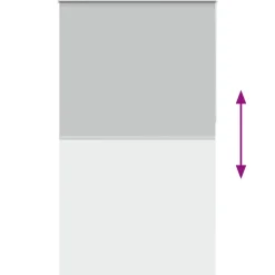 vidaXL Estor Enrollable Opaco 140x230cm Tela Ancho 136,6cm Gris claro New