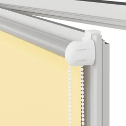vidaXL Estor Enrollable Opaco 40x130 cm Tela Ancho 35,7 cm Amarillo