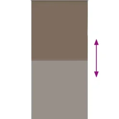 vidaXL Estor Enrollable Opaco Color 115x210cm Tela Ancho 110,7cm Café Outlet
