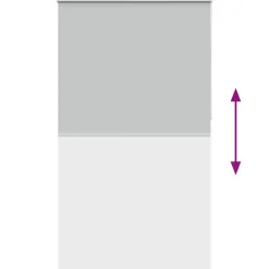 vidaXL Decoración-Estor Enrollable Opaco 120x230 cm Tela Ancho 116,6cm