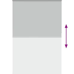 vidaXL Estor Enrollable Opaco 145x210 cm Tela Ancho 141,6cm Gris claro Sale