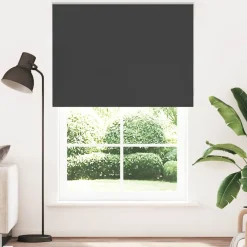 vidaXL Estor Enrollable Opaco 150x210 cm Tela Ancho 146,6 cm Negro Hot