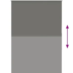 vidaXL Estor Enrollable Opaco 105x130 cm Tela Ancho 100,7 cm Gris Sale