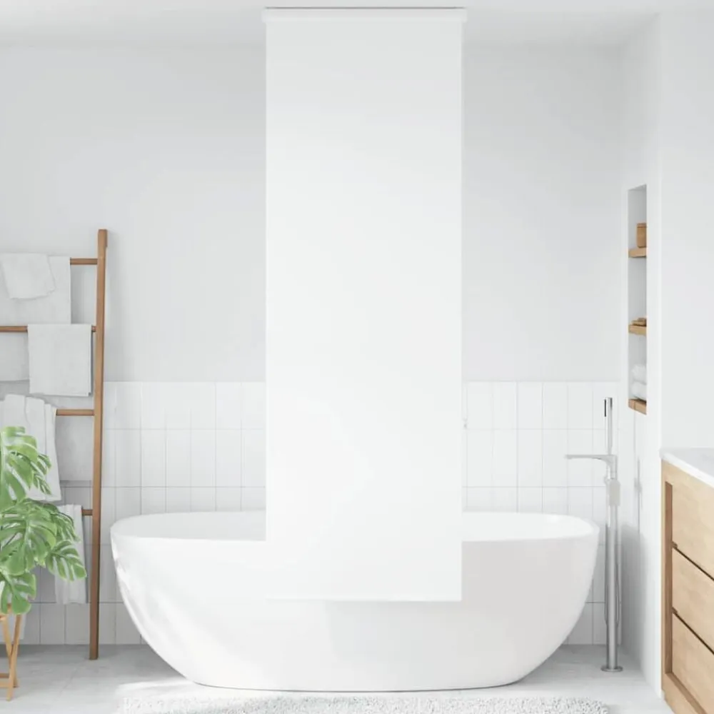 vidaXL Estor enrollable para ducha con casete 60x240cm tela ancho 56cm Blanco Clearance