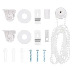 vidaXL Estor enrollable para ducha con casete 60x240cm tela ancho 56cm Blanco Clearance