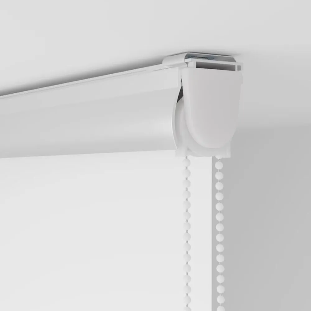 vidaXL Estor enrollable para ducha con casete 60x240cm tela ancho 56cm Blanco Clearance